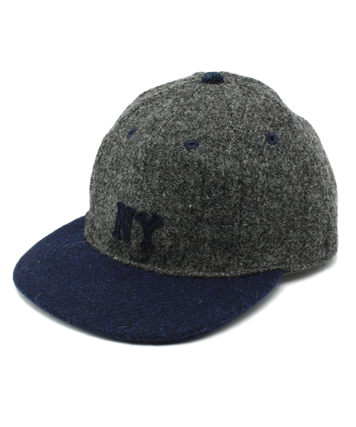 HARRIS TWEED（ハリスツイード）の「ユニセックス ハリスツイード キャップ UMPIRExHARRIS NEGRO CAP（キャップ・メンズ・ホワイト/ダークグレー/ネイビー・ONE SIZE）」の2枚目の写真