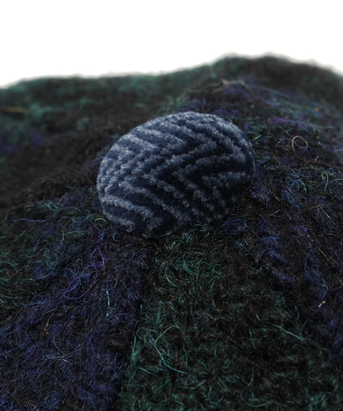 HARRIS TWEED（ハリスツイード）の「ユニセックス ハリスツイード キャップ UMPIRExHARRIS NEGRO CAP（キャップ・メンズ・ホワイト/ダークグレー/ネイビー・ONE SIZE）」の8枚目の写真