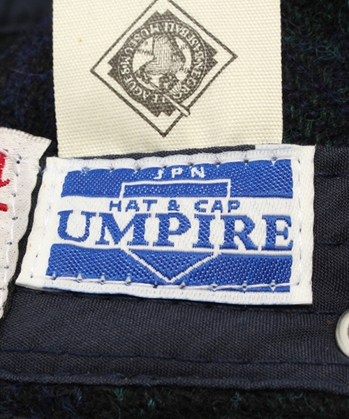 HARRIS TWEED（ハリスツイード）の「ユニセックス ハリスツイード キャップ UMPIRExHARRIS NEGRO CAP（キャップ・メンズ・ホワイト/ダークグレー/ネイビー・ONE SIZE）」の9枚目の写真