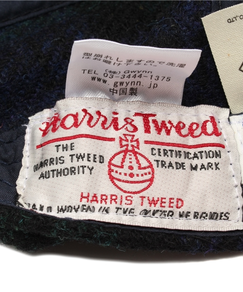 HARRIS TWEED（ハリスツイード）の「ユニセックス ハリスツイード キャップ UMPIRExHARRIS NEGRO CAP（キャップ・メンズ・ホワイト/ダークグレー/ネイビー・ONE SIZE）」の10枚目の写真