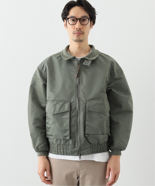 INHERIT（インヘリット）の「NYLON WEP ミリタリージャケット（ブルゾン・メンズ・カーキ/ブラック・LARGE/MEDIUM）」の4枚目の写真