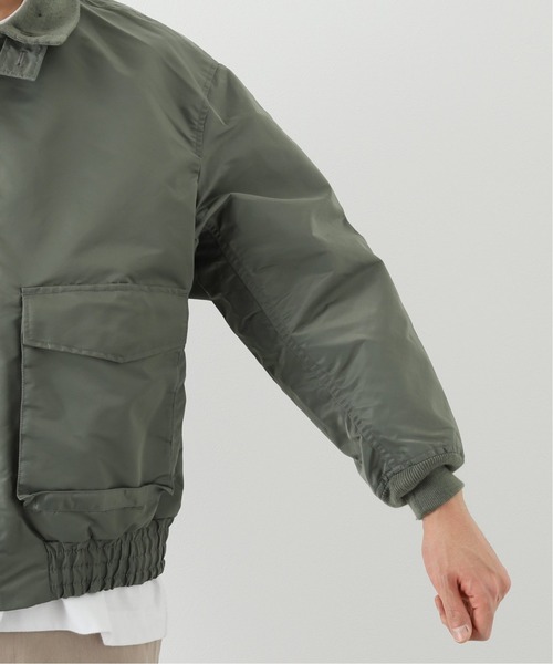 INHERIT（インヘリット）の「NYLON WEP ミリタリージャケット（ブルゾン・メンズ・カーキ/ブラック・LARGE/MEDIUM）」の9枚目の写真
