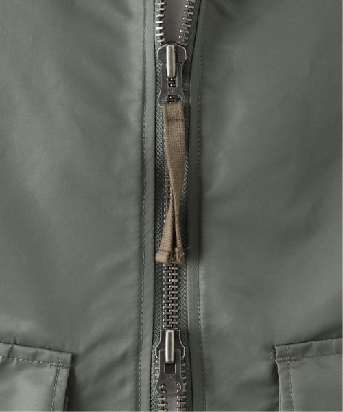 INHERIT（インヘリット）の「NYLON WEP ミリタリージャケット（ブルゾン・メンズ・カーキ/ブラック・LARGE/MEDIUM）」の13枚目の写真