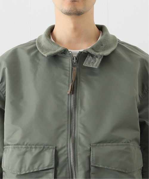 INHERIT（インヘリット）の「NYLON WEP ミリタリージャケット（ブルゾン・メンズ・カーキ/ブラック・LARGE/MEDIUM）」の7枚目の写真