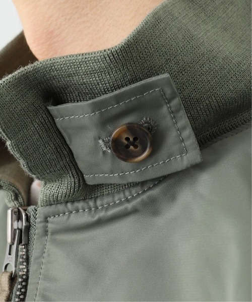 INHERIT（インヘリット）の「NYLON WEP ミリタリージャケット（ブルゾン・メンズ・カーキ/ブラック・LARGE/MEDIUM）」の14枚目の写真