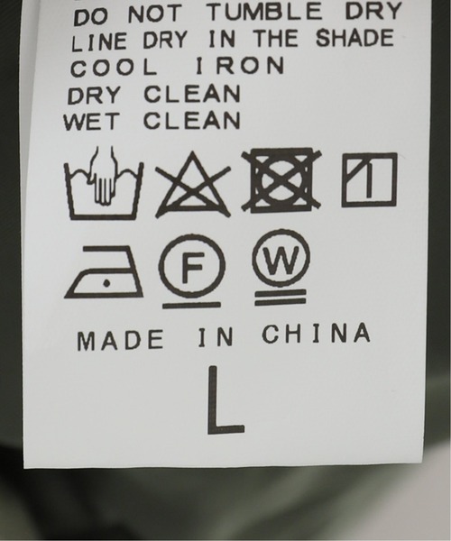 INHERIT（インヘリット）の「NYLON WEP ミリタリージャケット（ブルゾン・メンズ・カーキ/ブラック・LARGE/MEDIUM）」の20枚目の写真