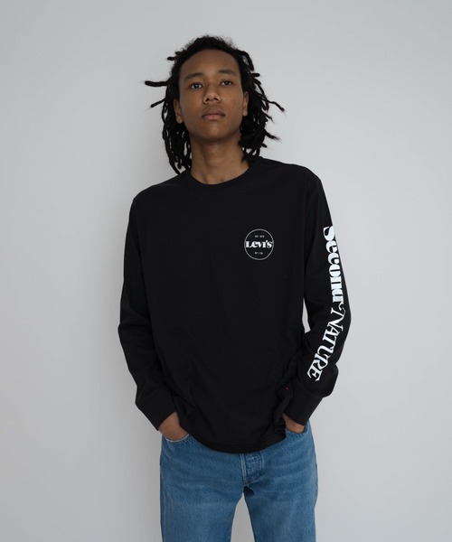 Levi's(リーバイス)の「RELAXED LS GRAPHIC TEE MV SSNL LOGO LS C(Tシャツ/カットソー・メンズ・ブラック・L/XL/M/S)」の1枚目の写真