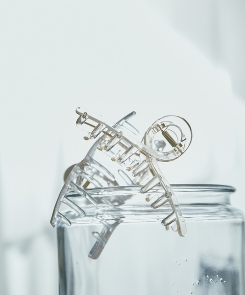 VIS（ビス）の「【新色追加】アクリルヘアクリップ（バレッタ/ヘアクリップ・レディース・オフホワイト/カーキ/その他/キャメル/ピンク系その他2・FREE）」の10枚目の写真