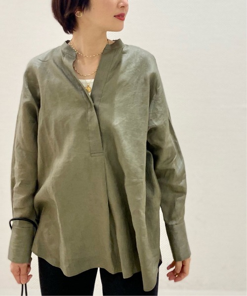 JOURNAL STANDARD L'ESSAGE 麻 ワイドスキッパーブラウス journal standard L'essage（ジャーナルスタンダードレサージュ