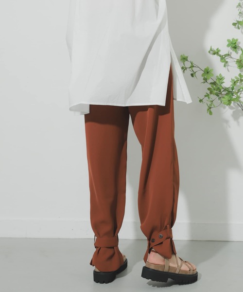 SENSE OF PLACE by URBAN RESEARCH（センスオブプレイスバイアーバンリサーチ）の「ベルテッドヘムパンツ（その他パンツ・レディース・ブラック/ライトブラウン・ONE）」の13枚目の写真