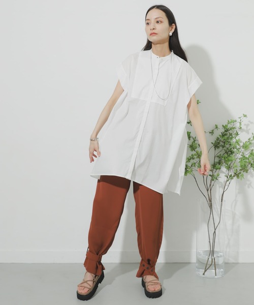 SENSE OF PLACE by URBAN RESEARCH（センスオブプレイスバイアーバンリサーチ）の「ベルテッドヘムパンツ（その他パンツ・レディース・ブラック/ライトブラウン・ONE）」の18枚目の写真