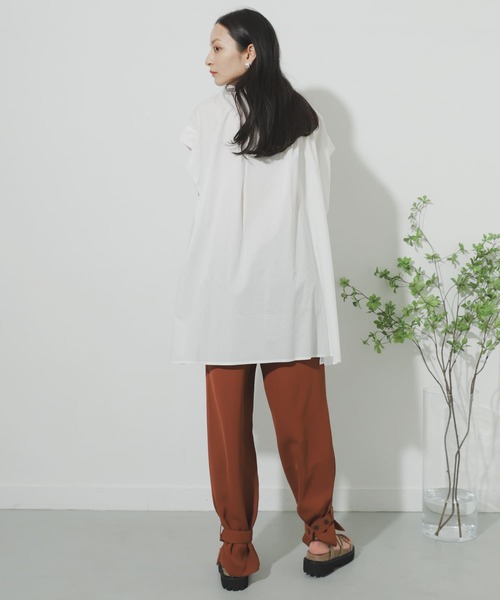 SENSE OF PLACE by URBAN RESEARCH（センスオブプレイスバイアーバンリサーチ）の「ベルテッドヘムパンツ（その他パンツ・レディース・ブラック/ライトブラウン・ONE）」の9枚目の写真