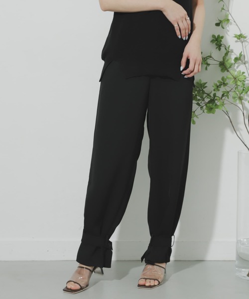 SENSE OF PLACE by URBAN RESEARCH（センスオブプレイスバイアーバンリサーチ）の「ベルテッドヘムパンツ（その他パンツ・レディース・ブラック/ライトブラウン・ONE）」の20枚目の写真