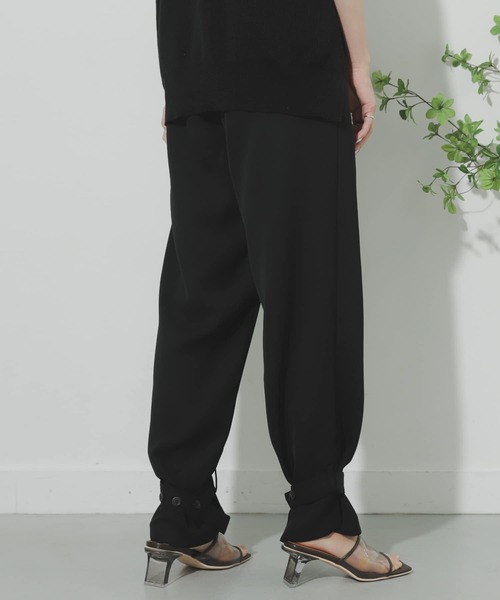 SENSE OF PLACE by URBAN RESEARCH（センスオブプレイスバイアーバンリサーチ）の「ベルテッドヘムパンツ（その他パンツ・レディース・ブラック/ライトブラウン・ONE）」の6枚目の写真