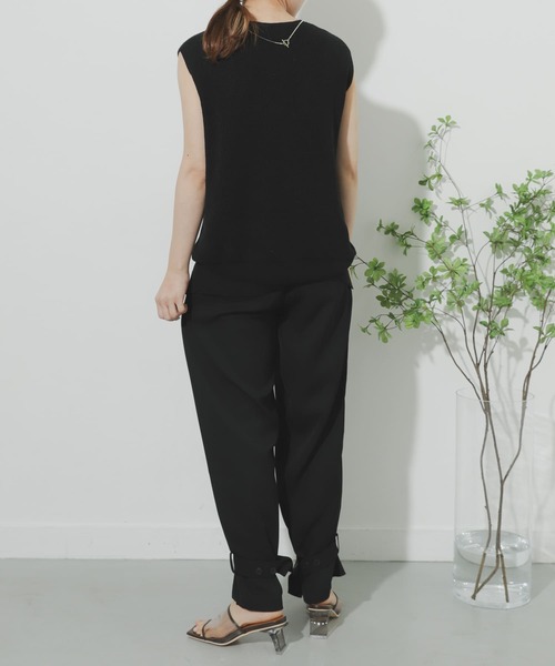 SENSE OF PLACE by URBAN RESEARCH（センスオブプレイスバイアーバンリサーチ）の「ベルテッドヘムパンツ（その他パンツ・レディース・ブラック/ライトブラウン・ONE）」の16枚目の写真