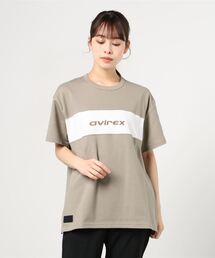 AVIREX | ルーズ フィット スリット スウィッチング Tシャツ/SS LOOSE FIT SLIT SWITCHING T-SHIRT/アヴィレックス/AVIREX(Tシャツ/カットソー)