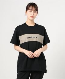 AVIREX | ルーズ フィット スリット スウィッチング Tシャツ/SS LOOSE FIT SLIT SWITCHING T-SHIRT/アヴィレックス/AVIREX(Tシャツ/カットソー)