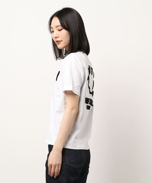 RUSTY(ラスティ)の「【RUSTY / ラスティ】レディースバックプリントTシャツ(Tシャツ/カットソー・レディース・ホワイト/パープル/ブラック/ベージュ・MEDIUM/LARGE)」の5枚目の写真