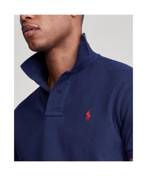 POLO RALPH LAUREN（ポロ ラルフ ローレン）の「スリム フィット メッシュ ポロシャツ（ポロシャツ・メンズ・ブルー・MEDIUM/SMALL/X-LARGE/XX-LARGE/X-SMALL/LARGE）」の4枚目の写真