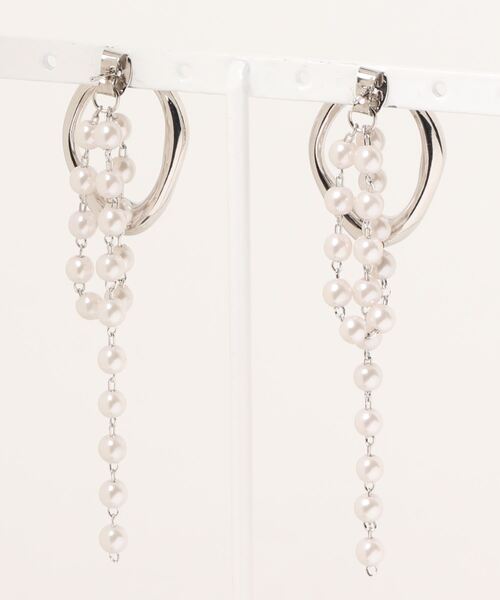 mou（モウ）の「フープパールレーンピアス（ピアス（両耳用）・レディース・シルバー/ゴールド・FREE）」の8枚目の写真