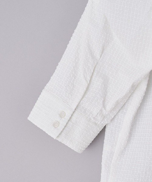 CIAOPANIC（チャオパニック）の「チェック柄袖ボリュームギャザーブラウス（シャツ/ブラウス・レディース・ベージュ/グリーン/オフホワイト/ネイビー・FREE）」の14枚目の写真