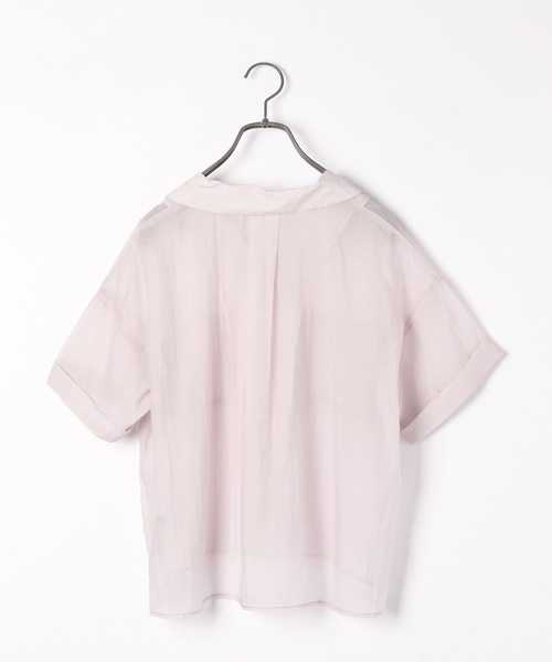 Heather(ヘザー)の「シアーポケット半袖シャツ 948030(シャツ/ブラウス・レディース・パープル/ブラウン/グレー/イエロー・FREE)」の12枚目の写真