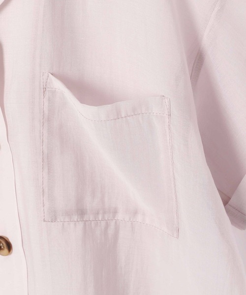 Heather(ヘザー)の「シアーポケット半袖シャツ 948030(シャツ/ブラウス・レディース・パープル/ブラウン/グレー/イエロー・FREE)」の10枚目の写真