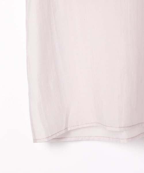 Heather(ヘザー)の「シアーポケット半袖シャツ 948030(シャツ/ブラウス・レディース・パープル/ブラウン/グレー/イエロー・FREE)」の9枚目の写真