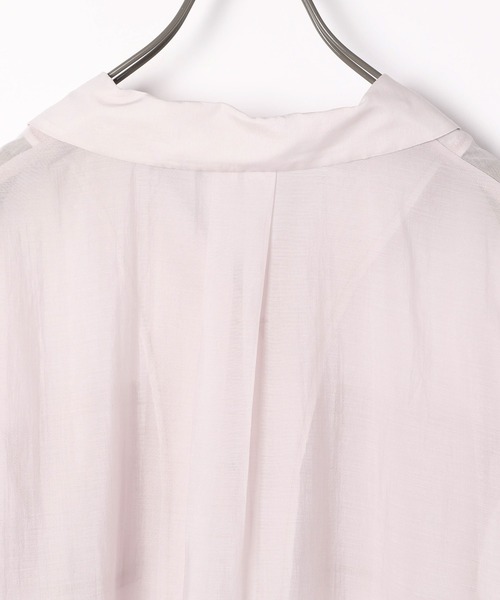 Heather(ヘザー)の「シアーポケット半袖シャツ 948030(シャツ/ブラウス・レディース・パープル/ブラウン/グレー/イエロー・FREE)」の14枚目の写真