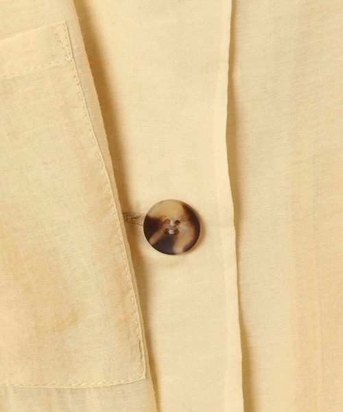 Heather(ヘザー)の「シアーポケット半袖シャツ 948030(シャツ/ブラウス・レディース・パープル/ブラウン/グレー/イエロー・FREE)」の6枚目の写真