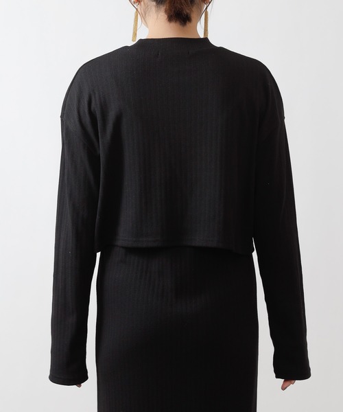 COLONY 2139（コロニートゥーワンスリーナイン）の「パターンメッシュハイネックプルオーバー&キャミワンピースセット/2点セット（ワンピース・レディース・グリーン/ベージュ/ブラック・LARGE/MEDIUM）」の19枚目の写真