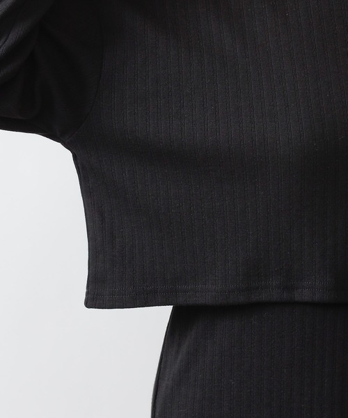 COLONY 2139（コロニートゥーワンスリーナイン）の「パターンメッシュハイネックプルオーバー&キャミワンピースセット/2点セット（ワンピース・レディース・グリーン/ベージュ/ブラック・LARGE/MEDIUM）」の22枚目の写真