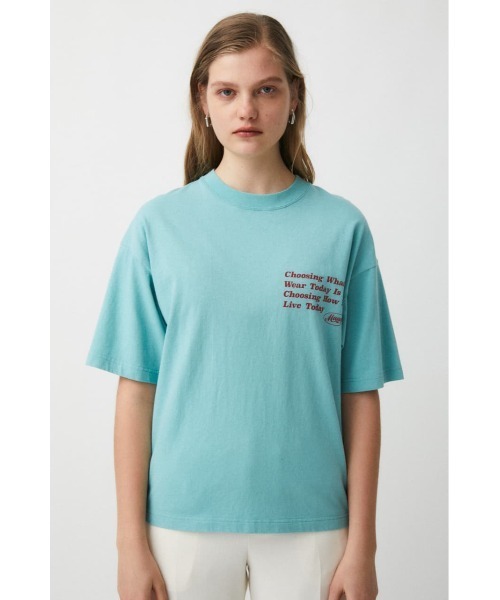 MOUSSY（マウジー）の「COLLECT MOUSSY Tシャツ（Tシャツ/カットソー・レディース・ライトブルー/オレンジ/ブラック/ホワイト系その他2/ホワイト・FREE）」の19枚目の写真