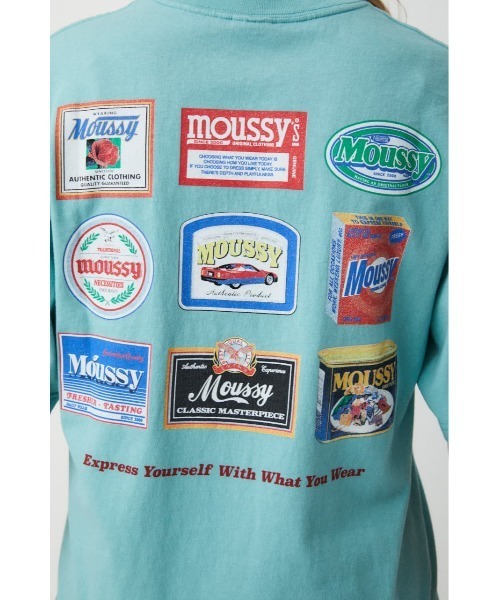 MOUSSY（マウジー）の「COLLECT MOUSSY Tシャツ（Tシャツ/カットソー・レディース・ライトブルー/オレンジ/ブラック/ホワイト系その他2/ホワイト・FREE）」の21枚目の写真