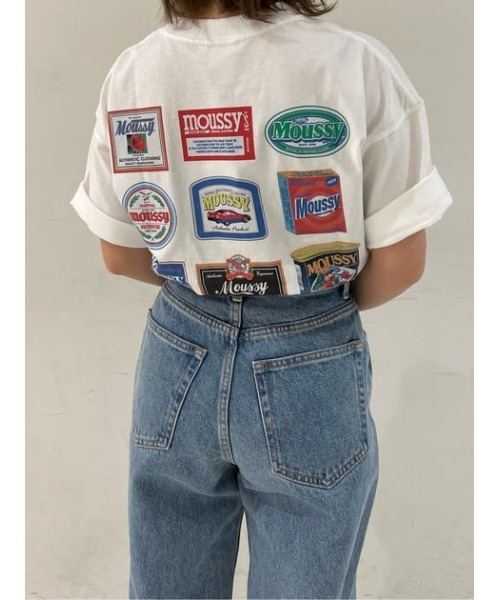 MOUSSY（マウジー）の「COLLECT MOUSSY Tシャツ（Tシャツ/カットソー・レディース・ライトブルー/オレンジ/ブラック/ホワイト系その他2/ホワイト・FREE）」の15枚目の写真