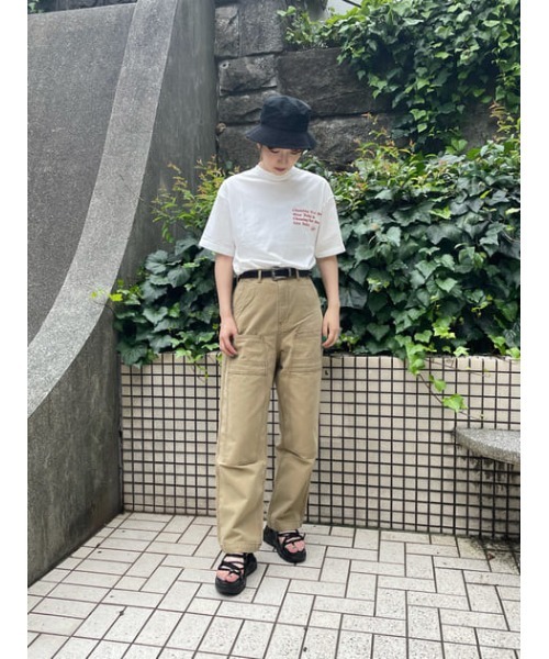 MOUSSY（マウジー）の「COLLECT MOUSSY Tシャツ（Tシャツ/カットソー・レディース・ライトブルー/オレンジ/ブラック/ホワイト系その他2/ホワイト・FREE）」の16枚目の写真