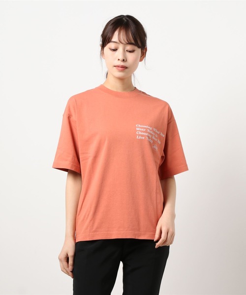【新品未使用タグ付】MOUSSY マウジー　ストライプシャツ　オレンジ MOUSSY | STRIPE COLOR シャツ (シャツ・ブラウス ) |SHEL'TTER