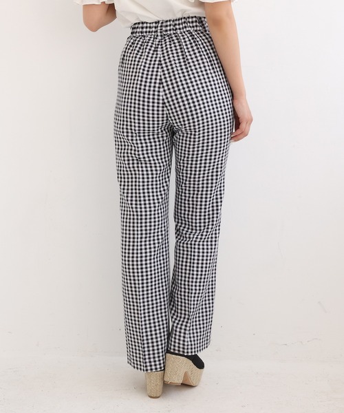 one after another NICE CLAUP（ワンアフターアナザーナイスクラップ）の「【ZOZOTOWN限定】極限ギンガムスラックス（スラックス・レディース・ブラック/グレー/ブラウン・SMALL/MEDIUM）」の11枚目の写真