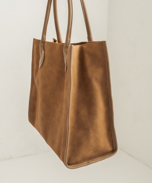 CAPRICIEUX LE'MAGE（カプリシューレマージュ）の「ソフトスクエアトートバッグ（トートバッグ・レディース・カーキ/キャメル・ONESIZE）」の8枚目の写真
