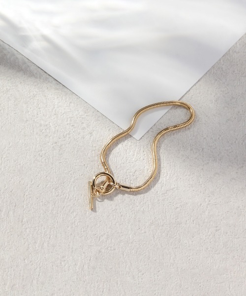 ROPE'（ロペ）の「スネークチェーンブレスレット（ブレスレット・レディース・ゴールド・FREE）」の5枚目の写真
