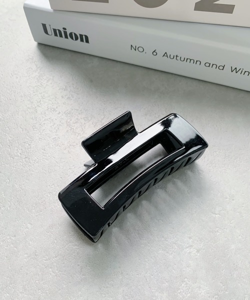 iso（イソ）の「スクエアヘアクリップ（バレッタ/ヘアクリップ・レディース・ブラック/ベージュ/アイボリー/その他1/グレイッシュベージュ・FREE）」の9枚目の写真