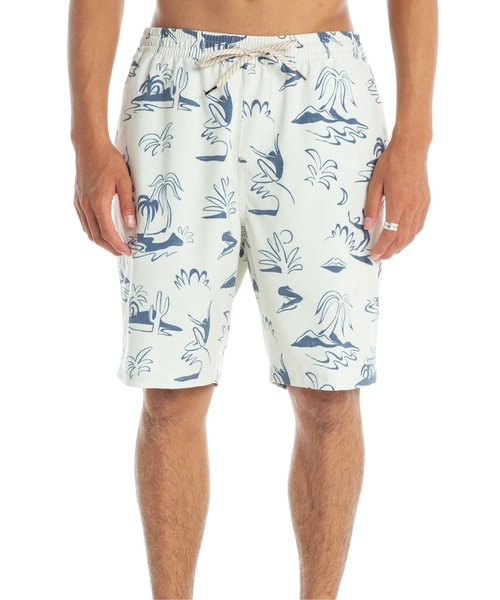 Quiksilver（クイックシルバー）の「ENDLESS TRIP VOLLEY/クイックシルバーウエストゴムボードショーツ ・サーフトランクス(水着)（水着・メンズ・ネイビー/ホワイト/ピンク・SMALL/MEDIUM/LARGE/X-LARGE）」の2枚目の写真