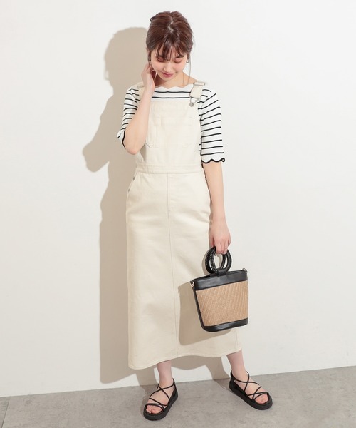 natural couture（ナチュラルクチュール）の「【WEB限定】袖口配色スカラップ強撚ニット（ニット/セーター・レディース・アイボリー/その他1/ブラック/レッド/グレイッシュベージュ/その他2・FREE）」の13枚目の写真