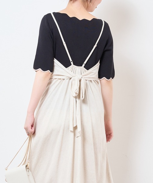 natural couture（ナチュラルクチュール）の「【WEB限定】袖口配色スカラップ強撚ニット（ニット/セーター・レディース・アイボリー/その他1/ブラック/レッド/グレイッシュベージュ/その他2・FREE）」の17枚目の写真