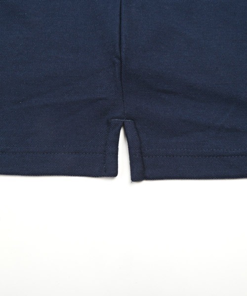 LUXSTYLE（ラグスタイル）の「ジャガード半袖ポロシャツ（ポロシャツ・メンズ・ホワイト/ブラック/ネイビー・M/L/XL）」の11枚目の写真