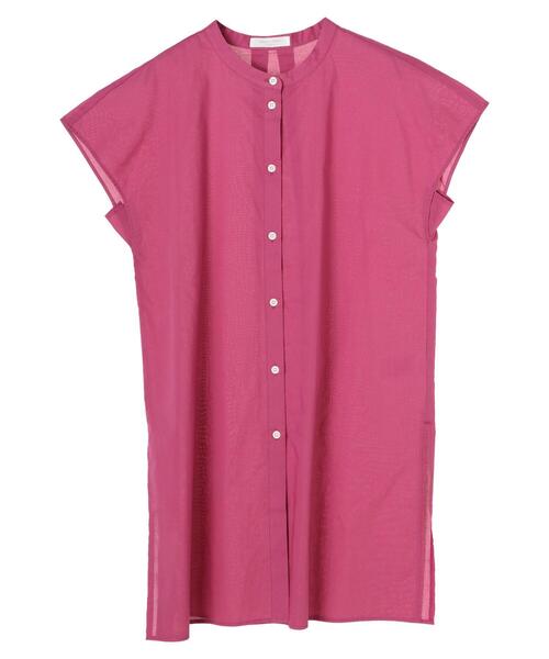 PLEATS PLEASE フレンチスリーブチュニック シャツカラー PLEATS PLEASE プリーツプリーズ フレンチスリーブ カットソー