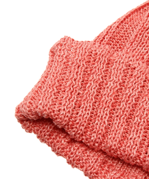 Denime（ドゥニーム）の「BASIC KNIT CAP LINEN/ベーシックニットキャップリネン（ニットキャップ/ビーニー・メンズ・ブラック/オリーブ/サックスブルー/ネイビー/マスタード/レッド・FREE）」の9枚目の写真