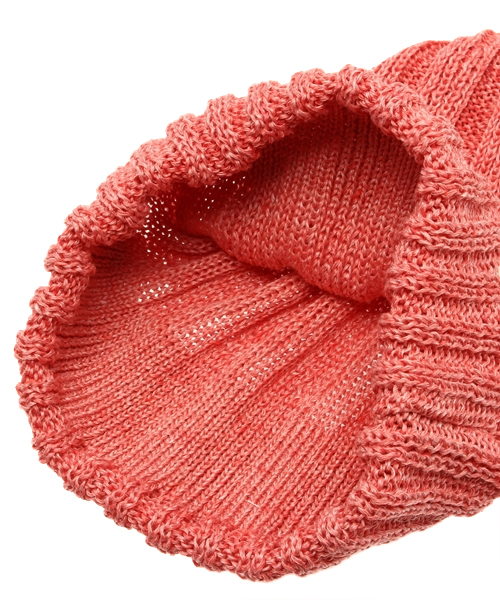 Denime（ドゥニーム）の「BASIC KNIT CAP LINEN/ベーシックニットキャップリネン（ニットキャップ/ビーニー・メンズ・ブラック/オリーブ/サックスブルー/ネイビー/マスタード/レッド・FREE）」の11枚目の写真