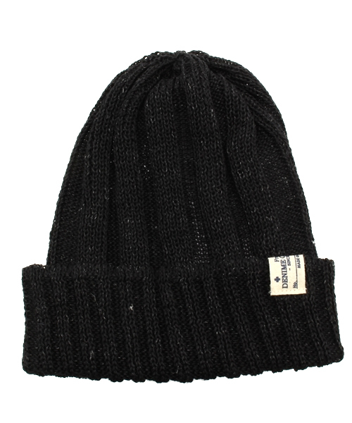 Denime（ドゥニーム）の「BASIC KNIT CAP LINEN/ベーシックニットキャップリネン（ニットキャップ/ビーニー・メンズ・ブラック/オリーブ/サックスブルー/ネイビー/マスタード/レッド・FREE）」の13枚目の写真