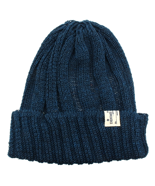 Denime（ドゥニーム）の「BASIC KNIT CAP LINEN/ベーシックニットキャップリネン（ニットキャップ/ビーニー・メンズ・ブラック/オリーブ/サックスブルー/ネイビー/マスタード/レッド・FREE）」の15枚目の写真